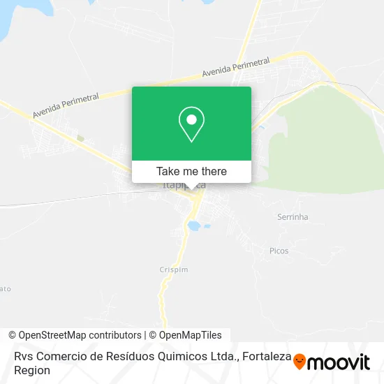 Rvs Comercio de Resíduos Quimicos Ltda. map