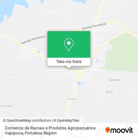 Comercio de Racoes e Produtos Agropecuários Itapipoca map