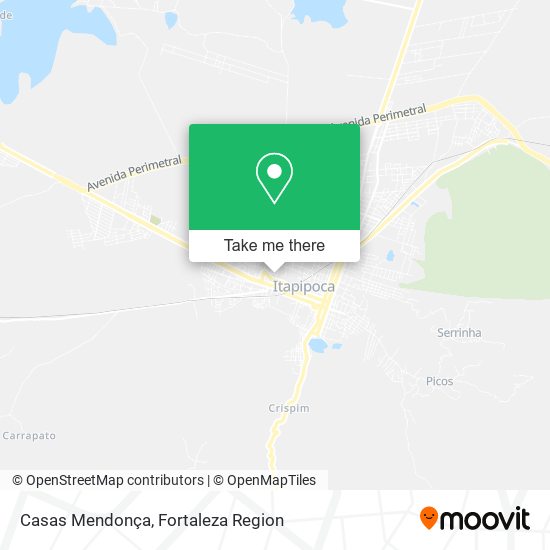 Casas Mendonça map