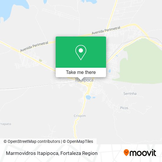 Marmovidros Itapipoca map