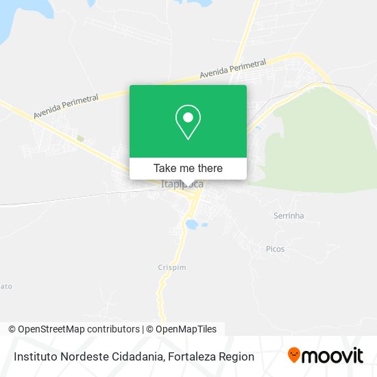 Instituto Nordeste Cidadania map