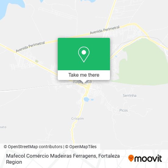 Mapa Mafecol Comércio Madeiras Ferragens