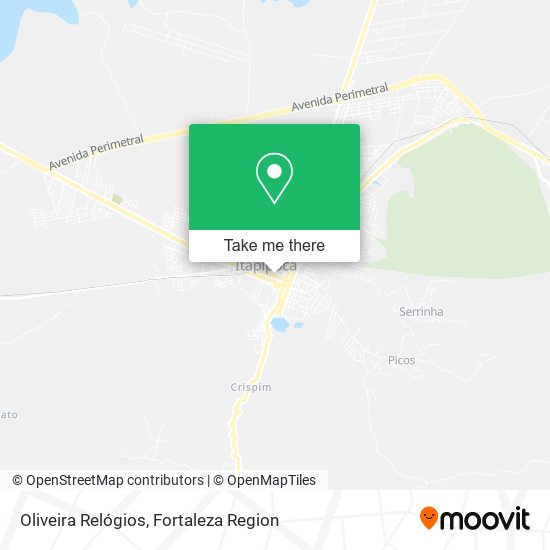 Oliveira Relógios map