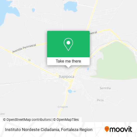 Instituto Nordeste Cidadania map