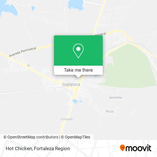 Hot Chicken map