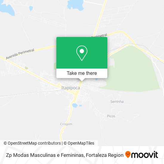 Mapa Zp Modas Masculinas e Femininas