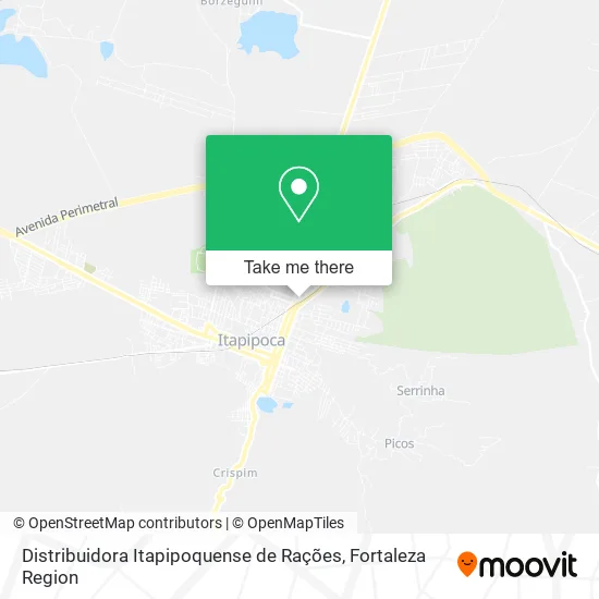 Distribuidora Itapipoquense de Rações map