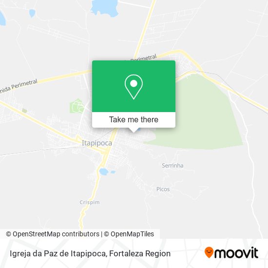 Igreja da Paz de Itapipoca map