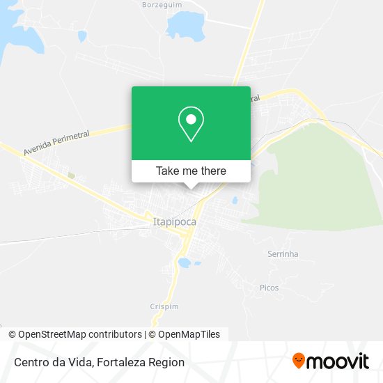 Centro da Vida map