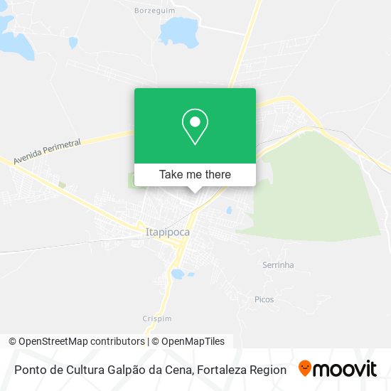 Ponto de Cultura Galpão da Cena map