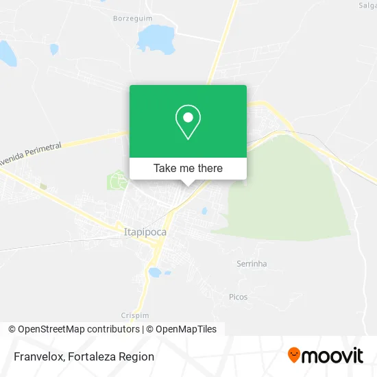 Franvelox map