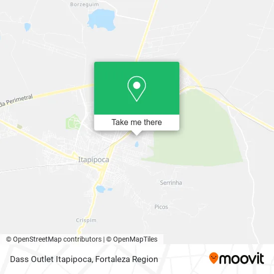 Dass Outlet Itapipoca map