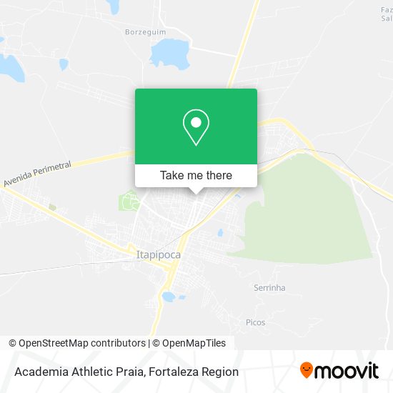 Mapa Academia Athletic Praia