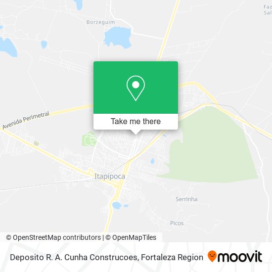 Deposito R. A. Cunha Construcoes map