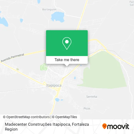 Madecenter Construções Itapipoca map