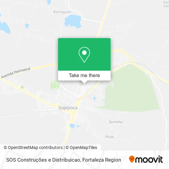 SOS Construções e Distribuicao map