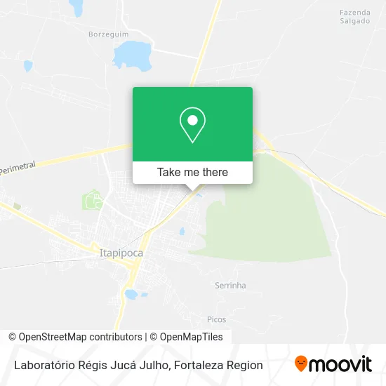 Laboratório Régis Jucá Julho map