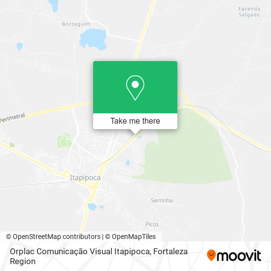 Orplac Comunicação Visual Itapipoca map