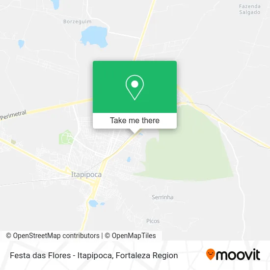Festa das Flores - Itapipoca map