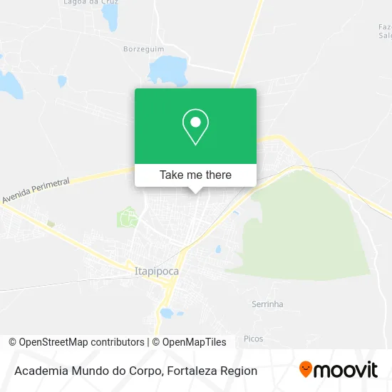 Academia Mundo do Corpo map