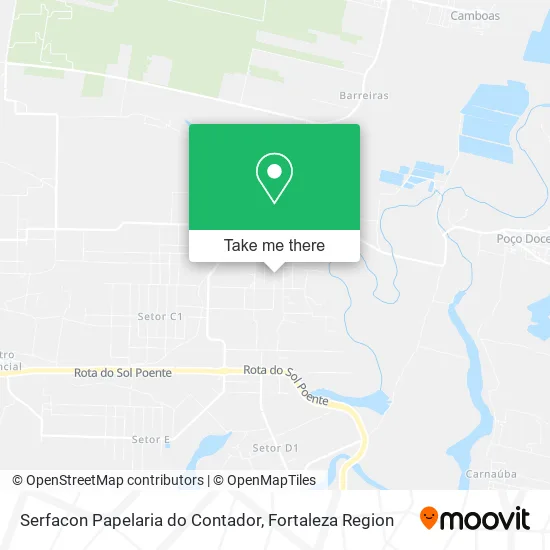 Serfacon Papelaria do Contador map
