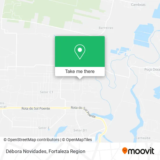 Débora Novidades map