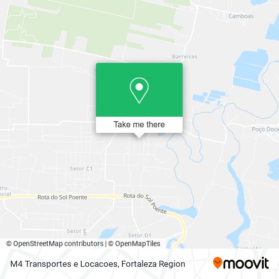 M4 Transportes e Locacoes map