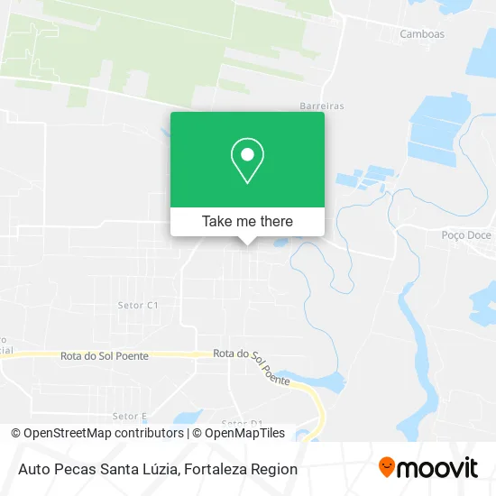 Auto Pecas Santa Lúzia map
