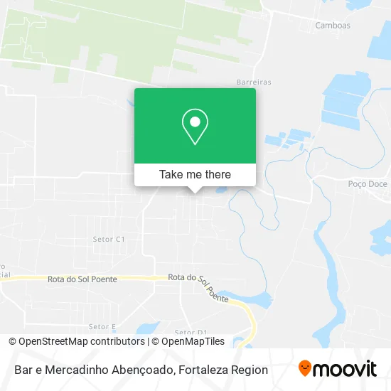 Bar e Mercadinho Abençoado map