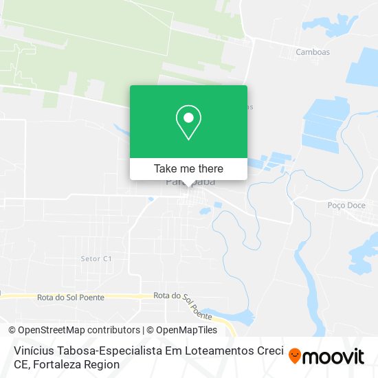 Vinícius Tabosa-Especialista Em Loteamentos Creci CE map