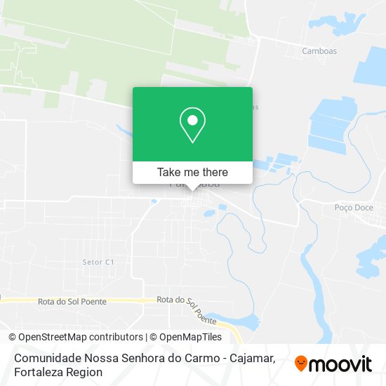 Comunidade Nossa Senhora do Carmo - Cajamar map