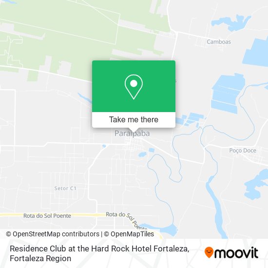 Residence Club at the Hard Rock Hotel Fortaleza map