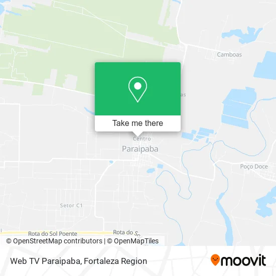 Web TV Paraipaba map