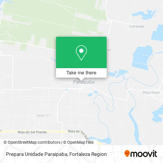 Prepara Unidade Paraipaba map