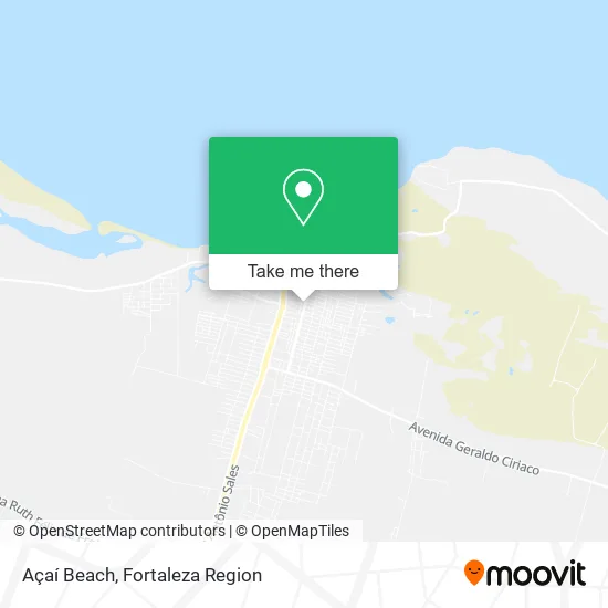 Açaí Beach map
