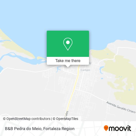 B&B Pedra do Meio map