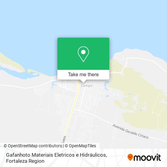 Gafanhoto Materiais Eletricos e Hidráulicos map