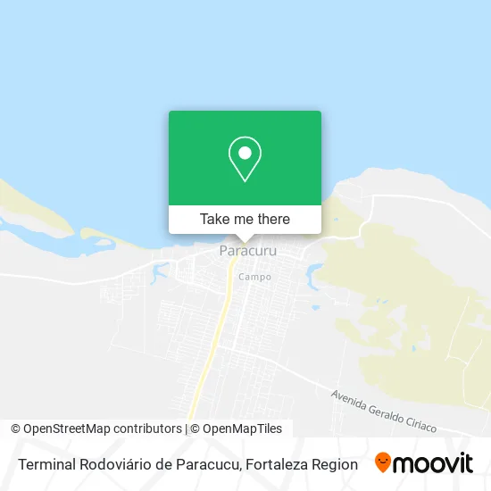 Terminal Rodoviário de Paracucu map