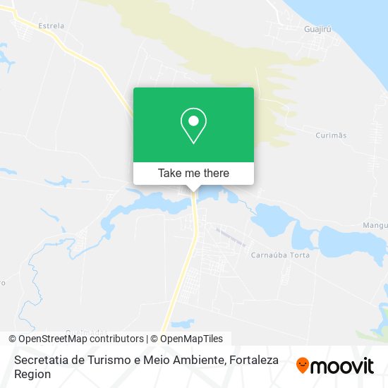 Secretatia de Turismo e Meio Ambiente map