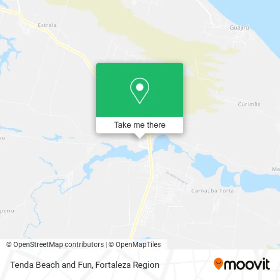 Tenda Beach and Fun map