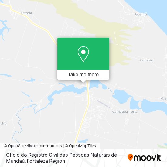 Ofício do Registro Civil das Pessoas Naturais de Mundaú map