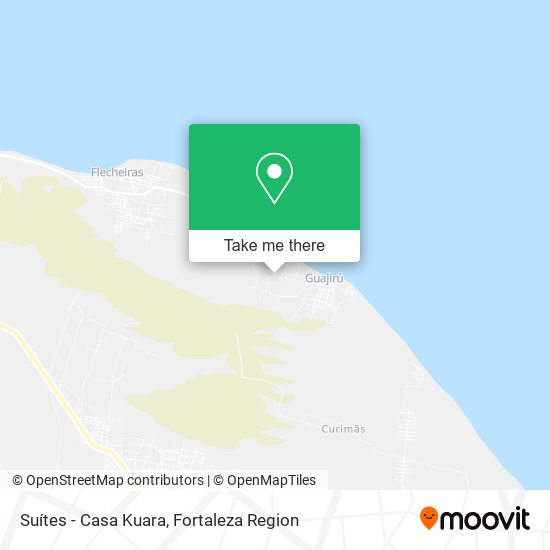 Suítes - Casa Kuara map