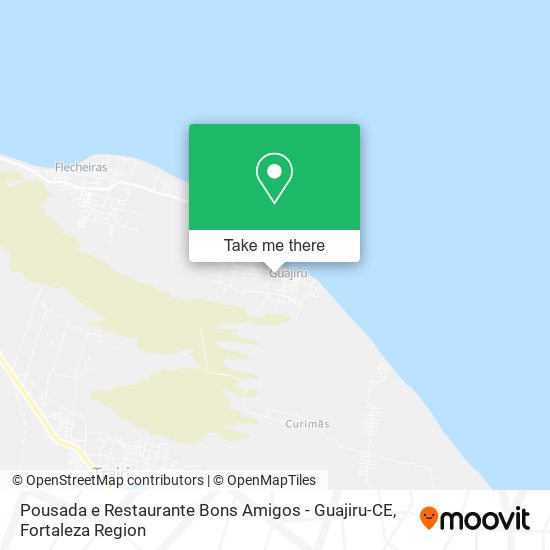 Pousada e Restaurante Bons Amigos - Guajiru-CE map