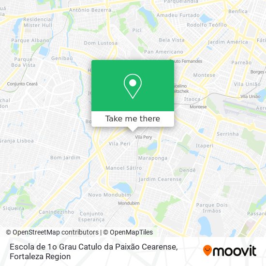 Escola de 1o Grau Catulo da Paixão Cearense map