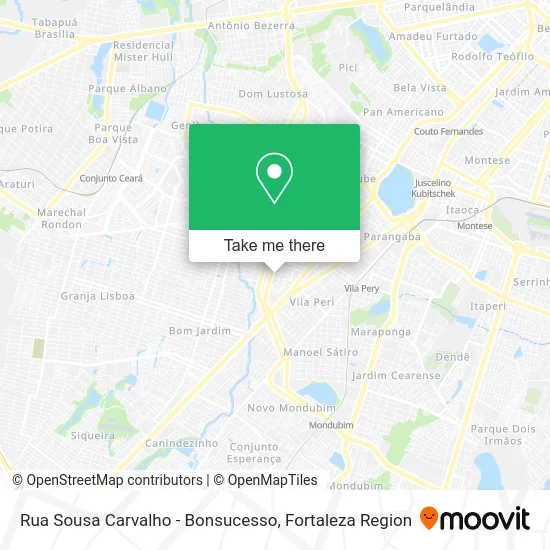 Rua Sousa Carvalho - Bonsucesso map