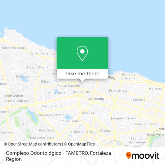 Mapa Complexo Odontológico - FAMETRO