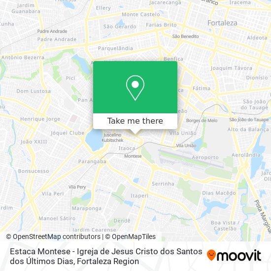 Mapa Estaca Montese - Igreja de Jesus Cristo dos Santos dos Últimos Dias