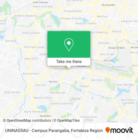 UNINASSAU - Campus Parangaba map