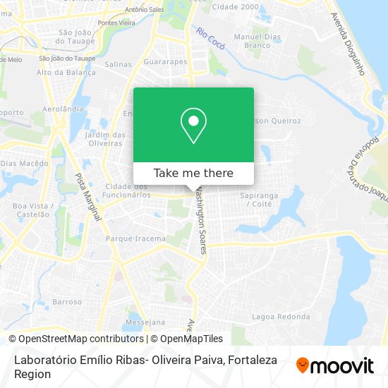 Laboratório Emílio Ribas- Oliveira Paiva map