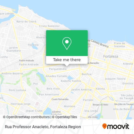 Mapa Rua Professor Anacleto